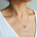 Женщины минималистские ювелирные украшения медные ожерелья Клавиля